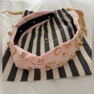 Lele Sadoughi Candy-Jeweled Slim Woven Knotted Headband